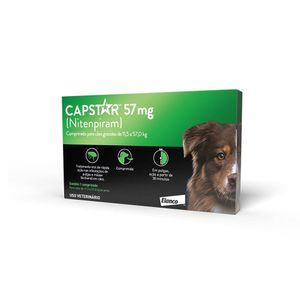 Capstar 57mg: antipulgas para cães de 11,4 a 57 kg Capstar 57mg: antipulgas para cães de 11,4 a 57 kg