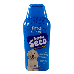 Banho a Seco Gel Pet Clean para Cães e Gatos - 300 g Banho a Seco Gel Pet Clean para Cães e Gatos - 300 g
