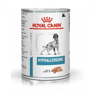 Ração Úmida Royal Canin Lata Veterinary Diet Hypoallergenic para Cães Adultos com Alergias Ração Úmida Royal Canin Lata Veterinary Diet Hypoallergenic para Cães Adultos com Alergias