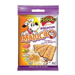 Petisco Biscoito Bilisko Malucão Frango e Cereais - 65 g Petisco Biscoito Bilisko Malucão Frango e Cereais - 65 g
