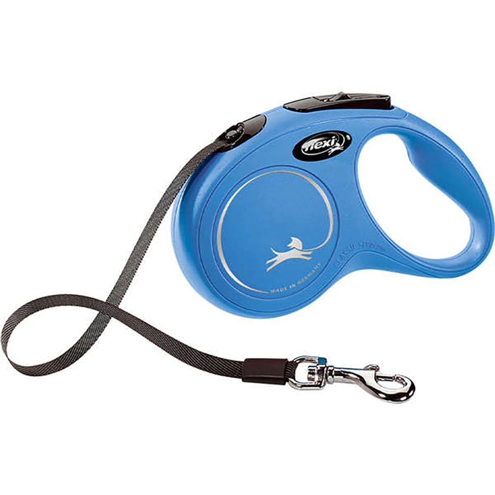 Guia Retrátil New Classic 5 M Flexi Azul Guia Retrátil New Classic 5 M Flexi Azul