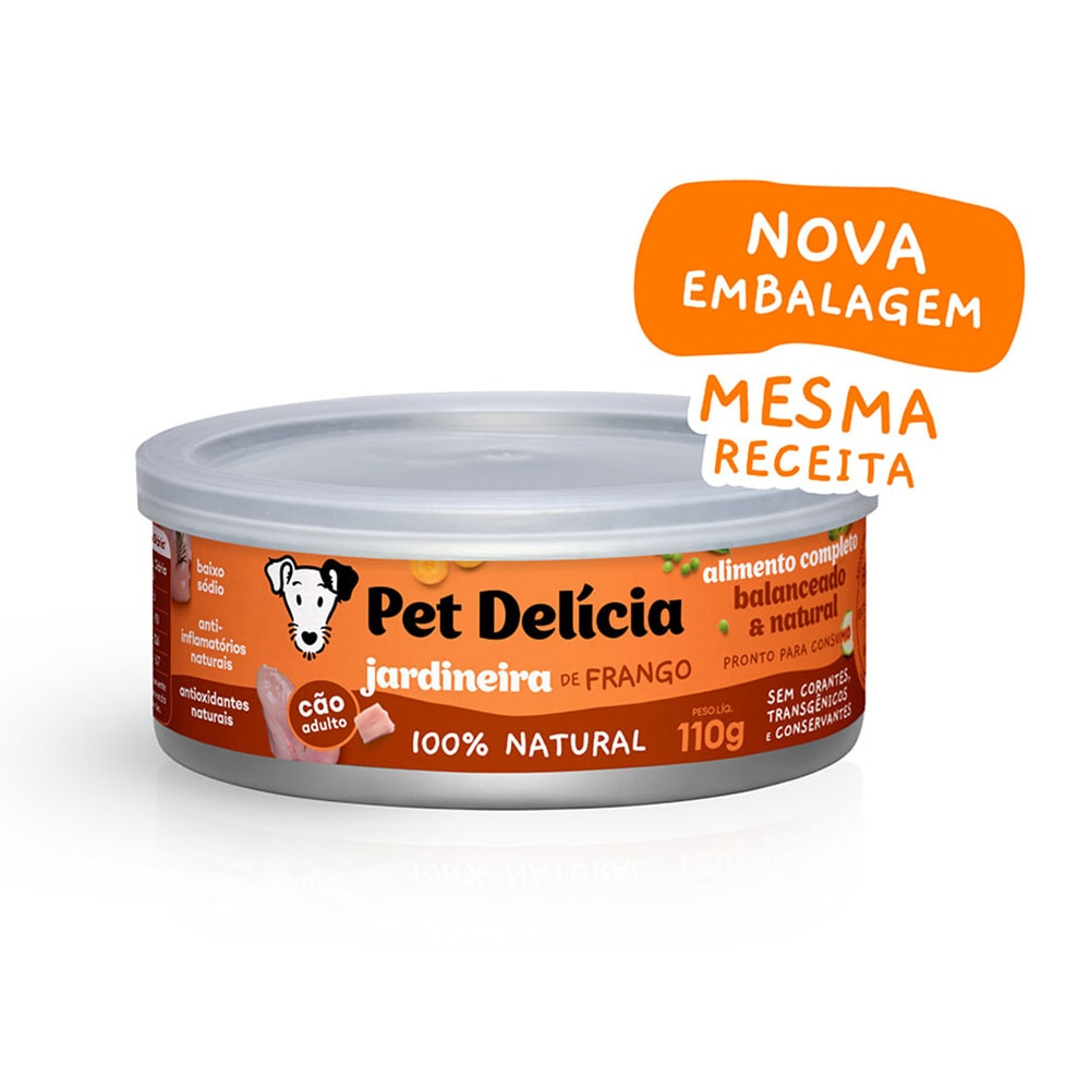Ração Úmida Pet Delícia Cães Jardineira de Frango Ração Úmida Pet Delícia Cães Jardineira de Frango