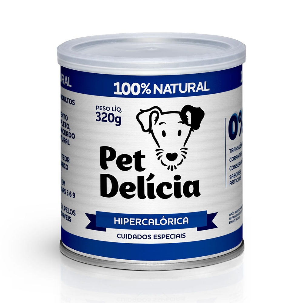Ração Úmida Pet Delícia Cães Hipercalórica - 320 g Ração Úmida Pet Delícia Cães Hipercalórica - 320 g