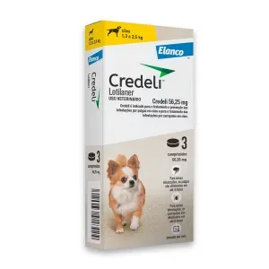 Antipulgas Credeli 56,25mg Cães 1,3 a 2,5 kg Antipulgas Credeli 56,25mg Cães 1,3 a 2,5 kg