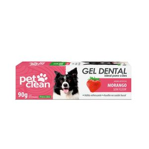 Gel Dental Morango para Cães Pet Clean - 90 g Gel Dental Morango para Cães Pet Clean - 90 g
