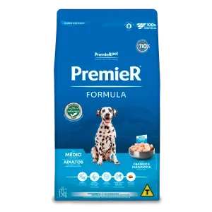 Ração Premier Formula Cães Adultos Raças Médias Frango e Mandioca