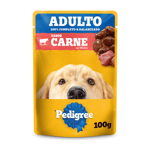 Ração Úmida Pedigree Sachê Cães Adultos Carne ao Molho - 100 g Ração Úmida Pedigree Sachê Cães Adultos Carne ao Molho - 100 g