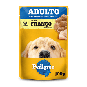 Ração Úmida Pedigree Sachê Cães Adultos Frango ao Molho - 100 g Ração Úmida Pedigree Sachê Cães Adultos Frango ao Molho - 100 g