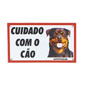 Placa de Advertência Rottweiler AMF - Único Placa de Advertência Rottweiler AMF - Único