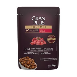 Ração Úmida GranPlus Gourmet Cães Adultos Carne - 100 g Ração Úmida GranPlus Gourmet Cães Adultos Carne - 100 g