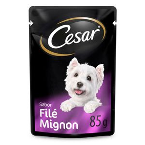 Ração Úmida Cesar para Cães Adultos Sachê Filé Mignon - 85 g Ração Úmida Cesar para Cães Adultos Sachê Filé Mignon - 85 g