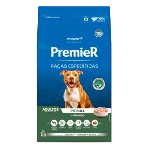 Ração Premier Raças Específicas Pitbull Adulto Frango - 12 kg Ração Premier Raças Específicas Pitbull Adulto Frango - 12 kg