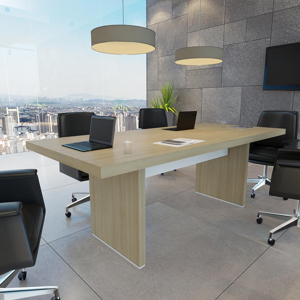 Mesa de Reunião Londres Carvalho Branco Mesa de Reunião Londres Carvalho Branco