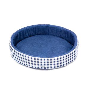 Cama Redonda Fábrica Pet Azul para Cães e Gatos Cama Redonda Fábrica Pet Azul para Cães e Gatos