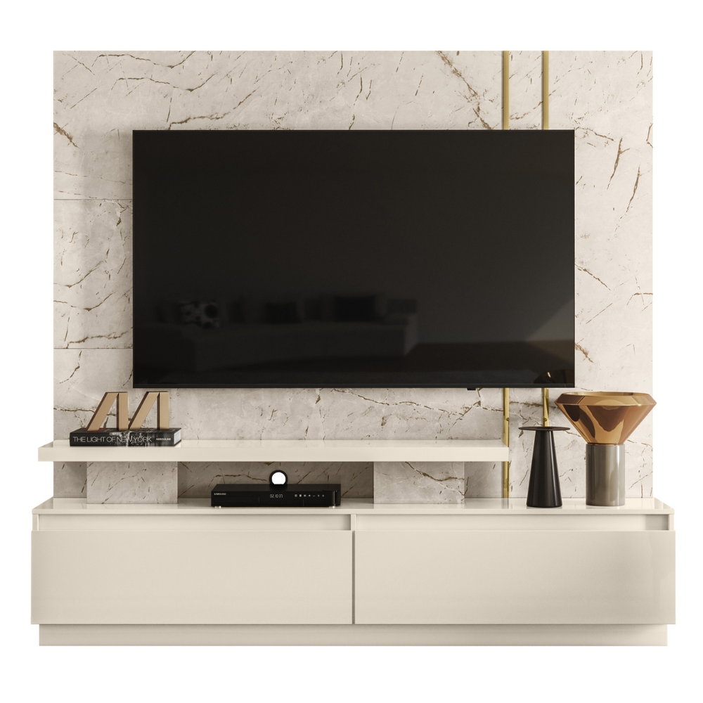 Home para TV's 75 Polegadas Berlim Calacata Off White Home para TV's 75 Polegadas Berlim Calacata Off White