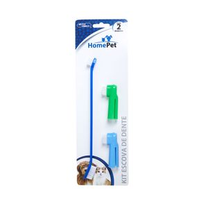 Kit Escova Dental e Dedeira HomePet - Único Kit Escova Dental e Dedeira HomePet - Único