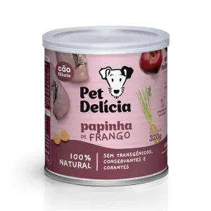 Ração Úmida Pet Delícia Cães Filhotes Papinha de Frango - 320 g Ração Úmida Pet Delícia Cães Filhotes Papinha de Frango - 320 g