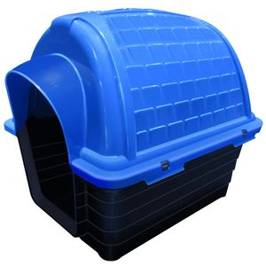 Casinha Plástica Iglu Furacão Pet Azul Casinha Plástica Iglu Furacão Pet Azul