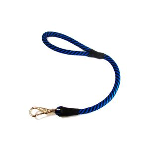 Guia Roliça Rajada Azul com Mosquetão Santa Fé Pet Guia Roliça Rajada Azul com Mosquetão Santa Fé Pet