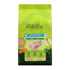 Ração Guabi Natural Cães Filhotes Raças Mini e Pequenas Frango e Arroz Integral Ração Guabi Natural Cães Filhotes Raças Mini e Pequenas Frango e Arroz Integral