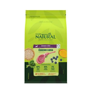 Ração Guabi Natural Cães Adultos Porte Médio Cordeiro e Aveia