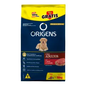 Ração Origens Cães Adultos Carne e Cereais Ração Origens Cães Adultos Carne e Cereais