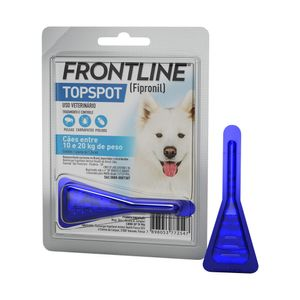 Antipulgas e Carrapatos Frontline Topspot Cães entre 10 e 20kg - 1,34 ml Antipulgas e Carrapatos Frontline Topspot Cães entre 10 e 20kg - 1,34 ml