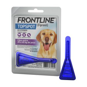 Antipulgas e Carrapatos Frontline Topspot para Cães de 20 a 40kg - 2,68 ml Antipulgas e Carrapatos Frontline Topspot para Cães de 20 a 40kg - 2,68 ml
