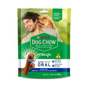 Petisco Dog Chow Extra Life Saúde Oral Cães Médios e Grandes Petisco Dog Chow Extra Life Saúde Oral Cães Médios e Grandes