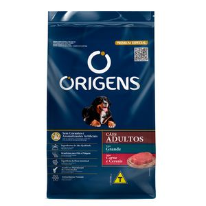 Ração Origens Cães Adultos Porte Grande Carne e Cereais Ração Origens Cães Adultos Porte Grande Carne e Cereais
