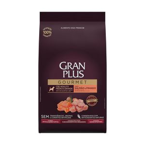Ração GranPlus Gourmet Cães Adultos Médio e Grande Salmão e Frango - 10,1 kg Ração GranPlus Gourmet Cães Adultos Médio e Grande Salmão e Frango - 10,1 kg