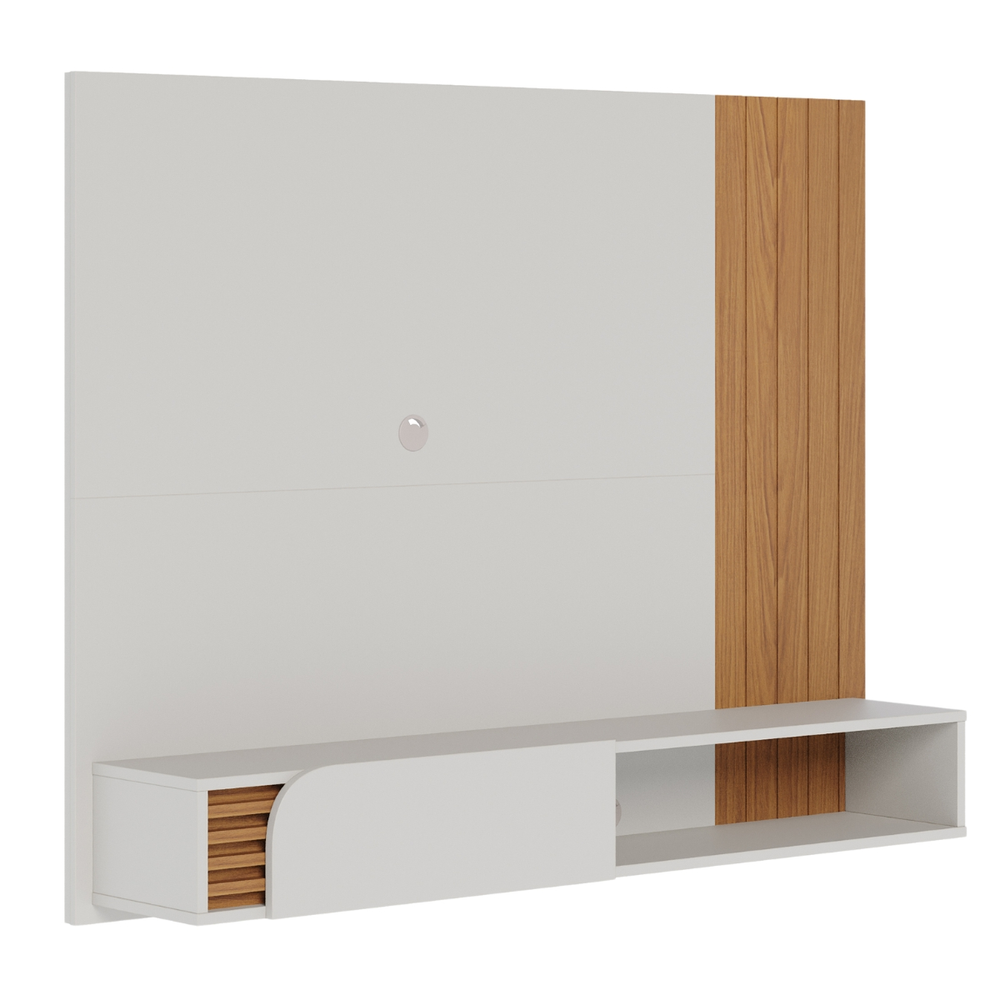 Home Suspenso para TVs 60" Bolonha Off White Matte Freijó Home Suspenso para TVs 60" Bolonha Off White Matte Freijó