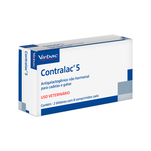 Contralac 5 Inibidor de Lactação Virbac - 16 comprimidos