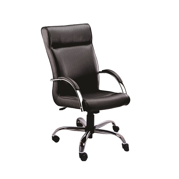 Cadeira Escritório Presidente Havana Preta Cromada CompreAlegre com Relax 100% Nacional Cadeira Escritório Presidente Havana Preta Cromada CompreAlegre com Relax 100% Nacional