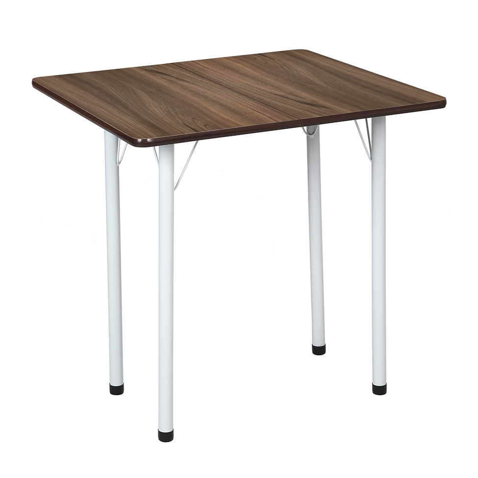 Mesa de Cozinha Dobrável Retangular Nádia Marrom e Branca 72 cm Mesa de Cozinha Dobrável Retangular Nádia Marrom e Branca 72 cm
