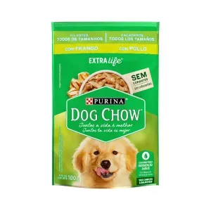 Ração Úmida Dog Chow Cães Filhotes Frango - 100 g Ração Úmida Dog Chow Cães Filhotes Frango - 100 g