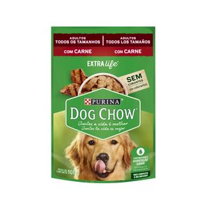 Ração Úmida Dog Chow Cães Adultos Carne - 100 g Ração Úmida Dog Chow Cães Adultos Carne - 100 g