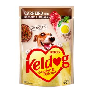 Ração Úmida Keldog Carneiro Brócolis e Linhaça - 100 g Ração Úmida Keldog Carneiro Brócolis e Linhaça - 100 g