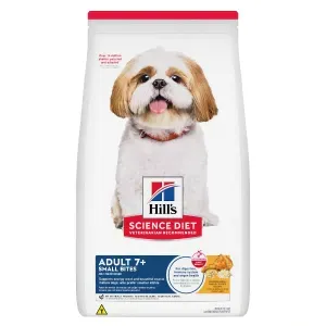 Ração Hill's Science Diet Adulto 7+ Pedaços Pequenos Cães Idosos Sabor Frango - 6,8 kg