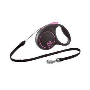 Guia Retrátil Black Design Flexi Rosa Guia Retrátil Black Design Flexi Rosa