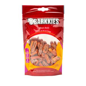 Petisco Natural Cães Barkkies Rolls Frango - 100 g Petisco Natural Cães Barkkies Rolls Frango - 100 g