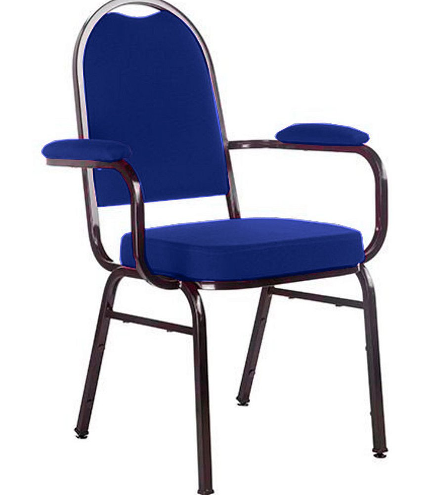 Cadeira com braços para Auditórios Linha Hotel Azul Cadeira com braços para Auditórios Linha Hotel Azul