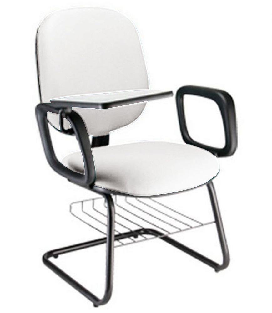 Cadeira Escolar Universitária com prancheta para Escolas Linha Uno Branco Cadeira Escolar Universitária com prancheta para Escolas Linha Uno Branco