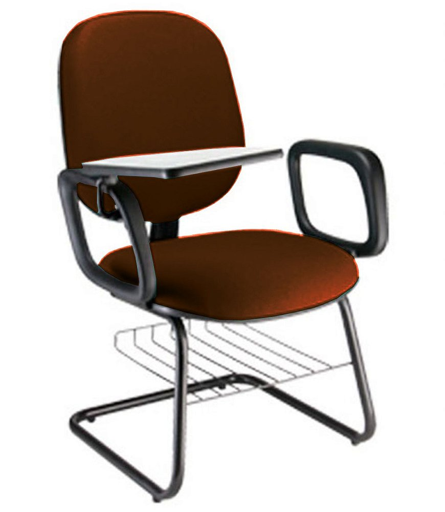 Cadeira Escolar Universitária com prancheta para Escolas Linha Uno Marrom Cadeira Escolar Universitária com prancheta para Escolas Linha Uno Marrom