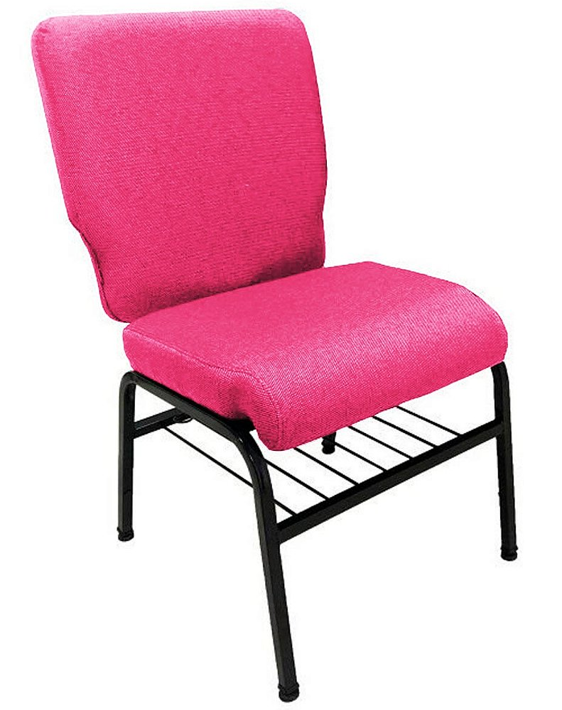 01 Cadeira para Igrejas c/ Porta Biblía e Porta Cálice Rosa 01 Cadeira para Igrejas c/ Porta Biblía e Porta Cálice Rosa