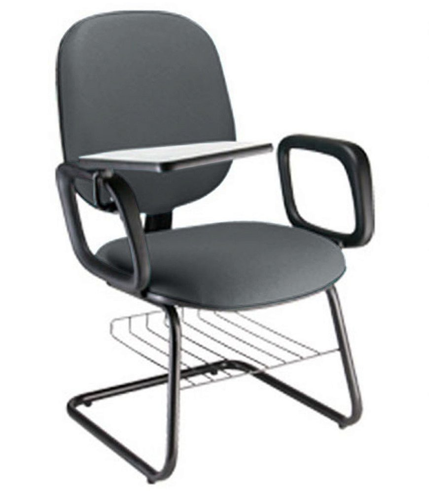 Cadeira Escolar Universitária com prancheta para Escolas Linha Uno Cinza Cadeira Escolar Universitária com prancheta para Escolas Linha Uno Cinza