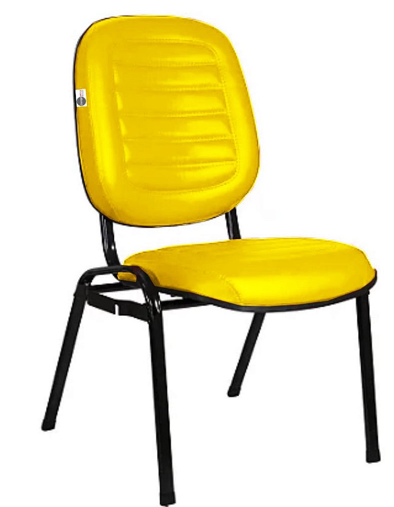 Cadeira Empilhável para Igrejas Evangélicas Linha Holy Amarelo Cadeira Empilhável para Igrejas Evangélicas Linha Holy Amarelo