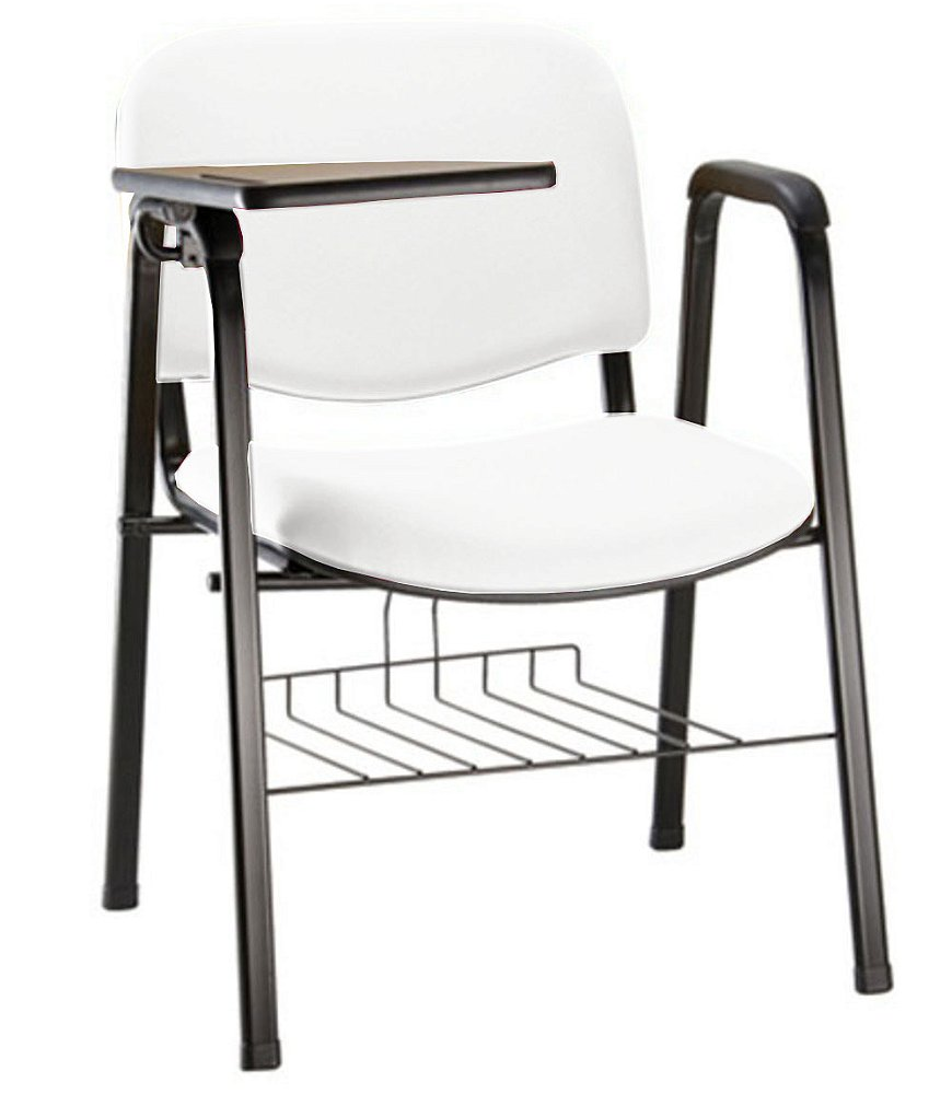 Cadeira Escolar Universitária para Auditórios Linha Hotel Branco