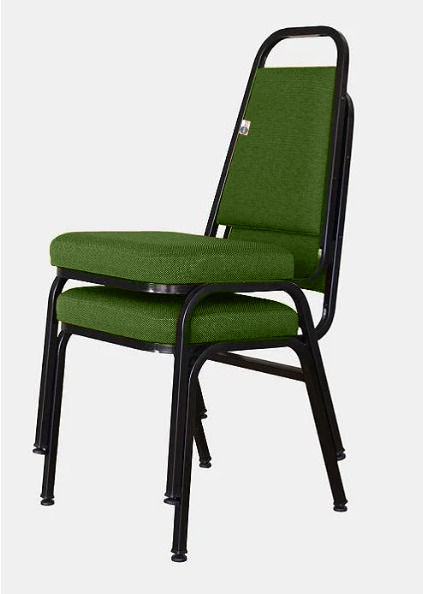 02 Cadeiras Empilhável para Hotelaria Linha Hotel Jersey Verde 02 Cadeiras Empilhável para Hotelaria Linha Hotel Jersey Verde