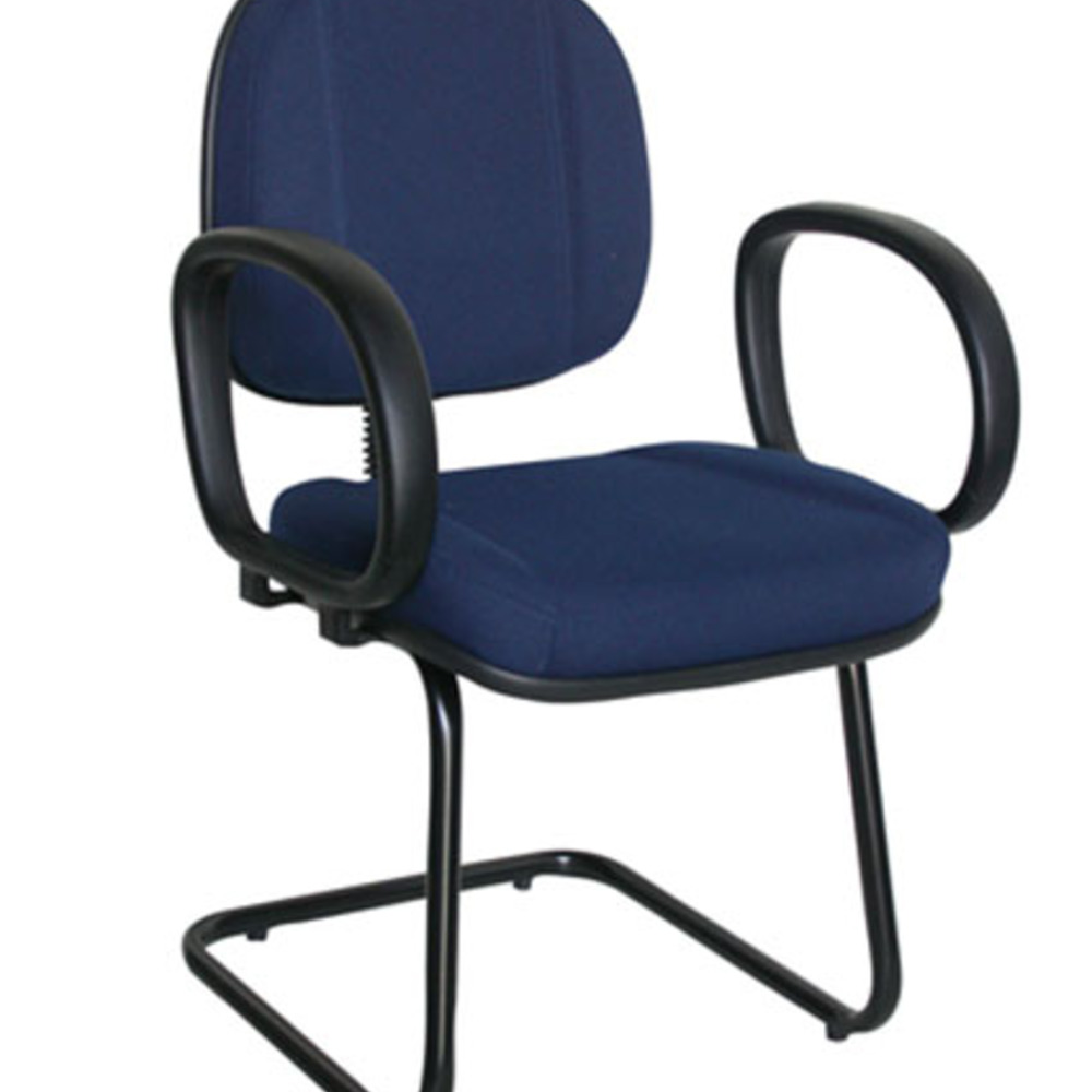 Poltrona Gerente com Base Fixa em S com Braço Linha Classic Poltrona Gerente com Base Fixa em S com Braço Linha Classic